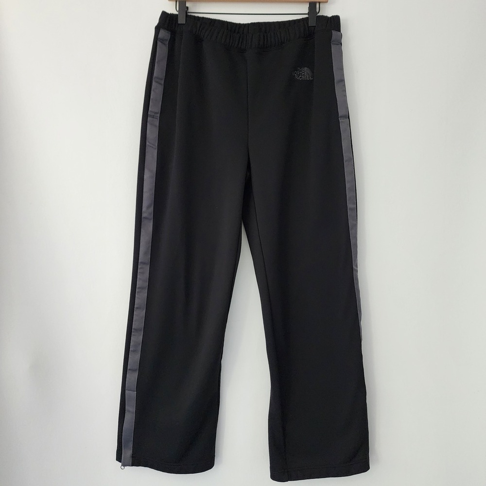 The North Face black fleece lined athletic pull on pants elastic waist size M